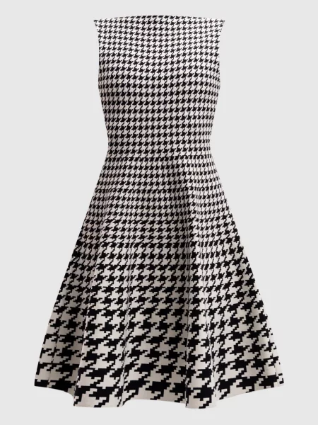 Сукня міді у візерунок pied-de-poule Christian Dior