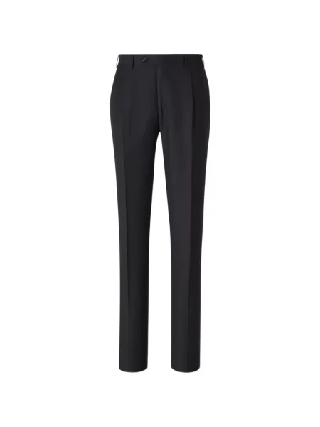 Pantaloni Canali de lână negru