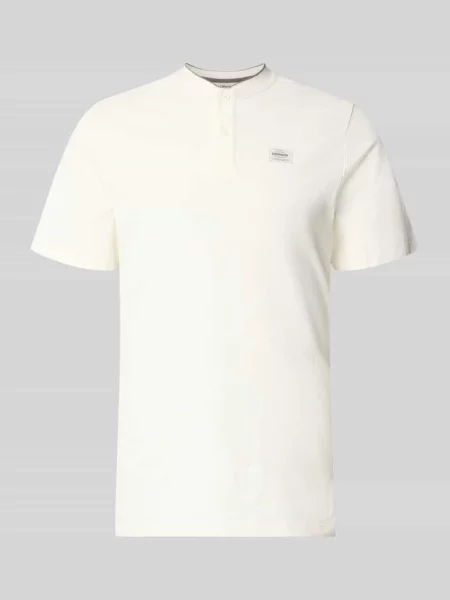 Koszulka polo o kroju regular fit z mieszanki bawełny S.oliver Red Label biała