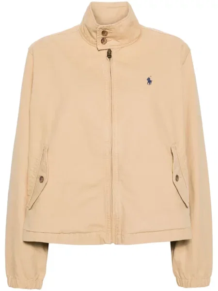 Áčková plisovaná bunda Polo Ralph Lauren po kolena modrá