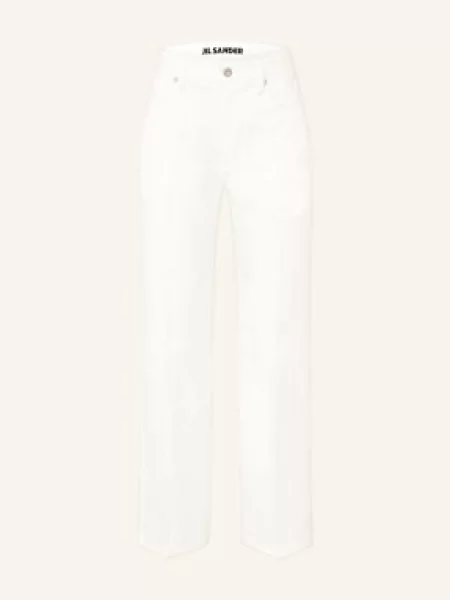 Jil Sander Jeansy Flare weiss
