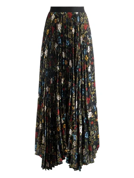 Fusta plisata Alice + Olivia plisată negru