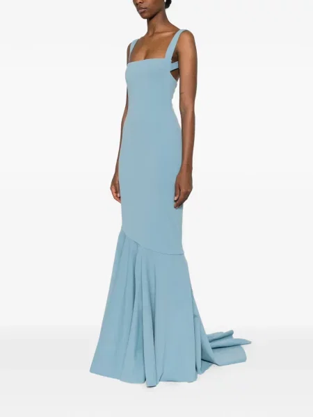 Rochie maxi Solace London de costum albastru