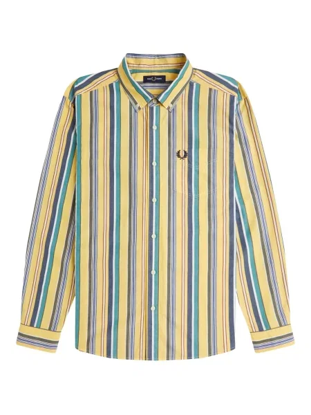 Cămașă Fred Perry cu dungi galben