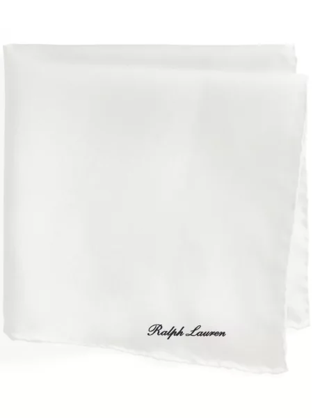Cravată Ralph Lauren Purple Label de mătase alb