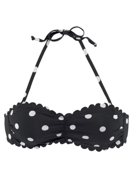 LASCANA Sutien costum de baie / negru alb