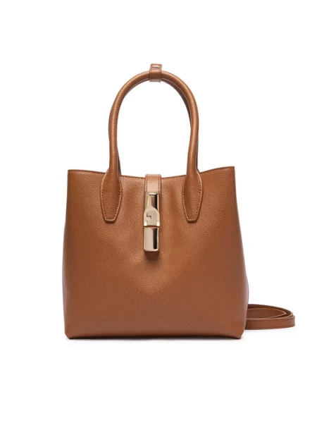 Shopper kabelka Furla hnedá