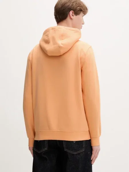 Tommy Jeans bluza z kapturem pomarańczowa