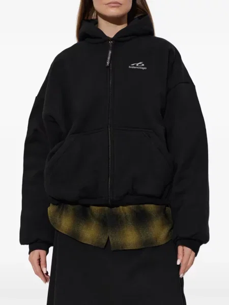 Mikina s kapucňou Balenciaga čierna
