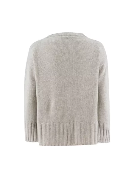 Jedwabny sweter Le Tricot Perugia szary