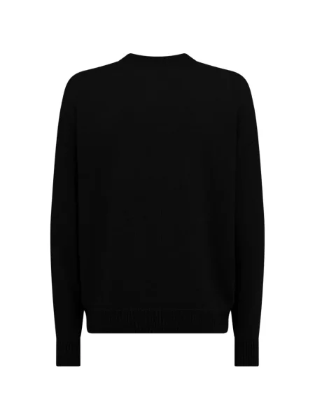 Pulover Laneus cu decolteu rotund negru