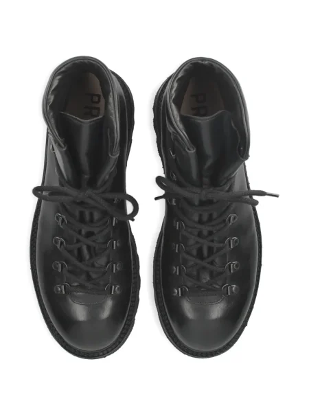 Botine Premiata cu șireturi din piele negru