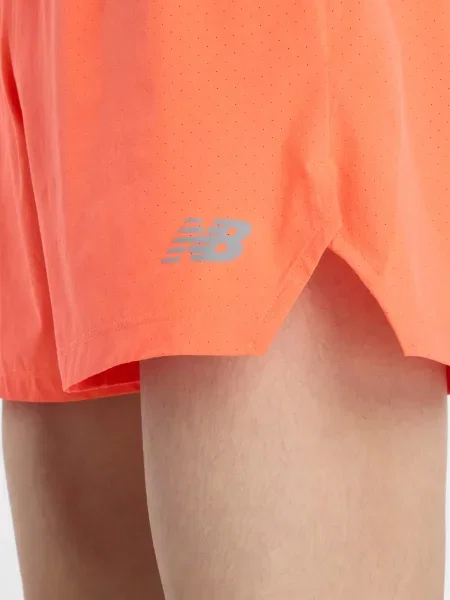 Бесшовные спортивные шорты New Balance оранжевые