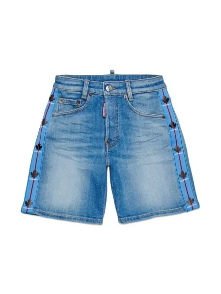 Szorty jeansowe dziecięce Dsquared2 niebieskie
