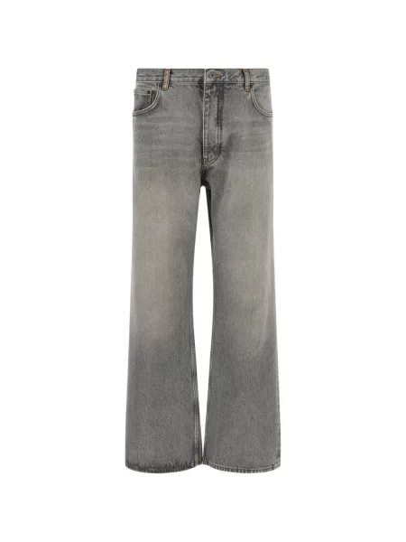 Blugi Off-white cu imagine alb