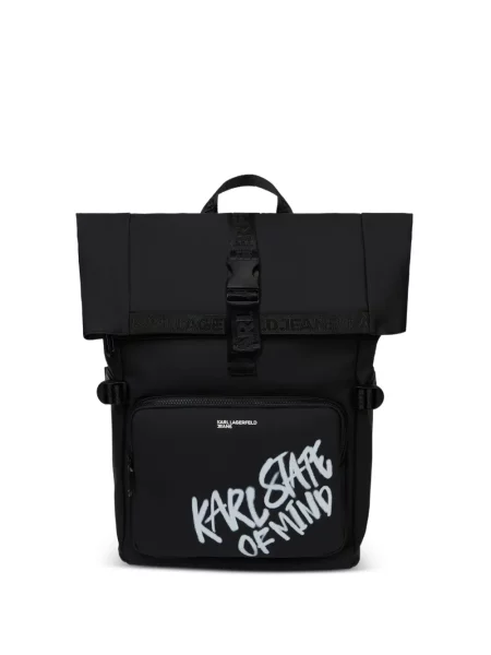Rucsac Karl Lagerfeld Jeans cu imagine negru