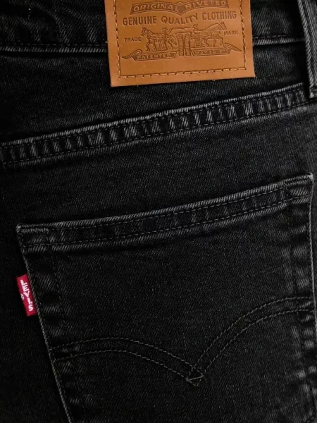 Blugi evazați Levi's® din piele de căprioară albastru