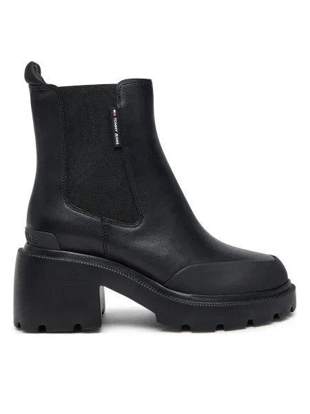 Botine Tommy Jeans negru