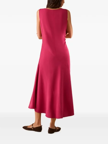 Rochie maxi Pennyblack fără mâneci cu volane roz