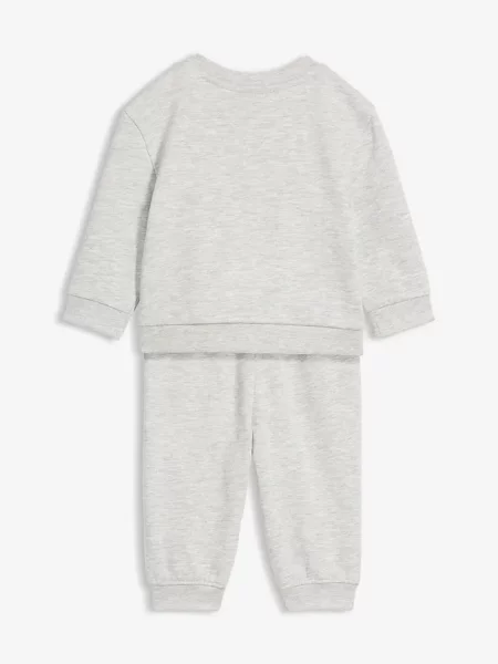 Bluza dresowa i spodnie z bawełny organicznej komplet szare