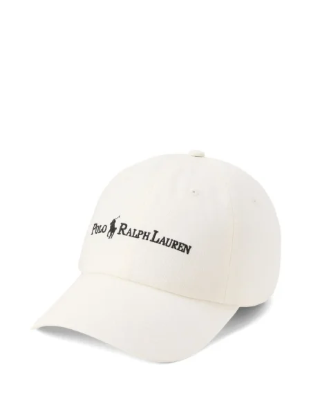 Șapcă Polo Ralph Lauren cu broderie din țesătură twill în carouri albastru