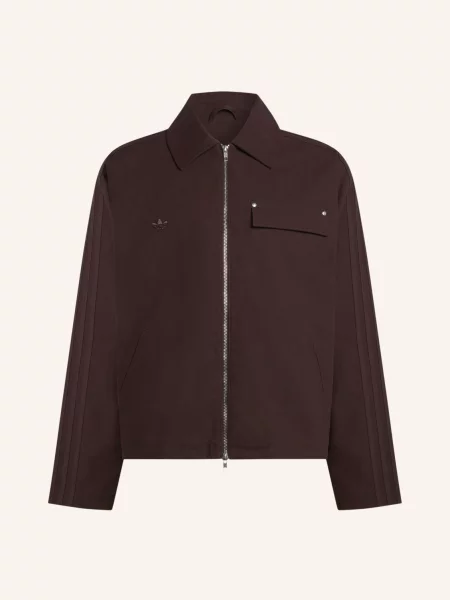 Adidas Originals Převlečná Bunda Workwear tmavě hnědá