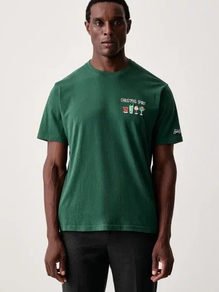 Saint Barth tricou pentru bărbați din verde