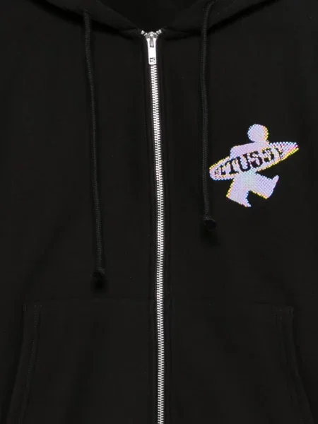 Hanorac cu glugă Stüssy negru