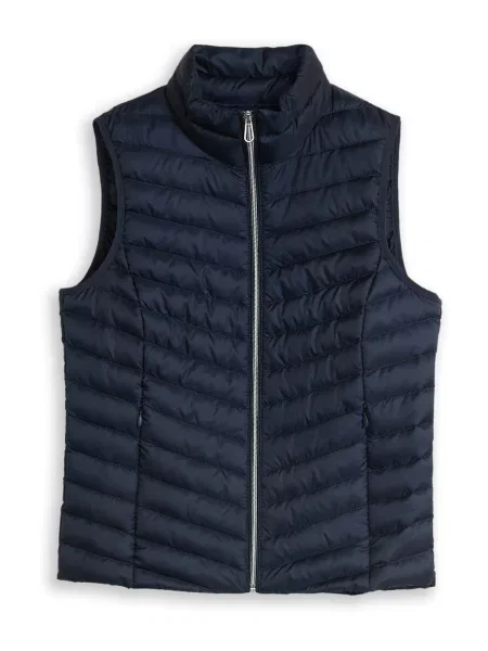 TOM TAILOR Vestă închis albastru