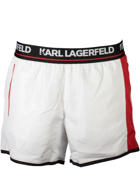 Plavalne hlačke Karl Lagerfeld Beachwear bela