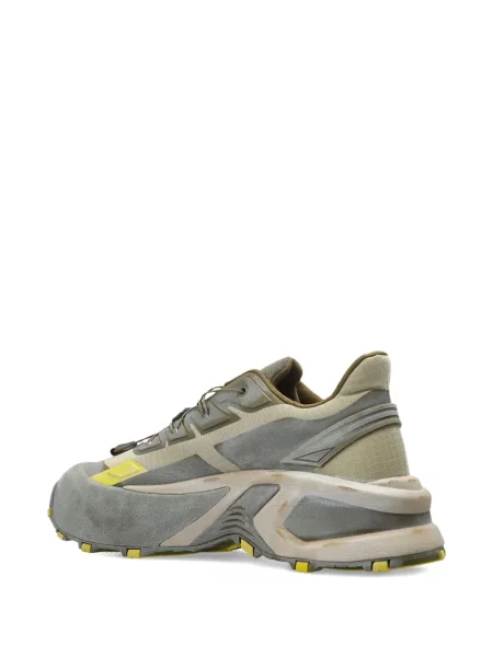 Sneakerși Diesel cu șireturi din dantelă chunky gri