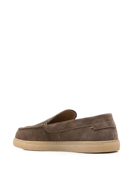 Велурени карирани slip-on лоуфъри Marc O'polo кафяво