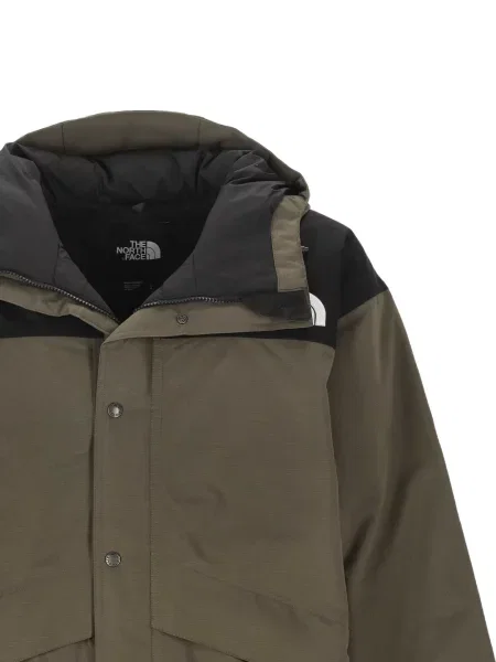 Geacă cu puf The North Face cu glugă verde