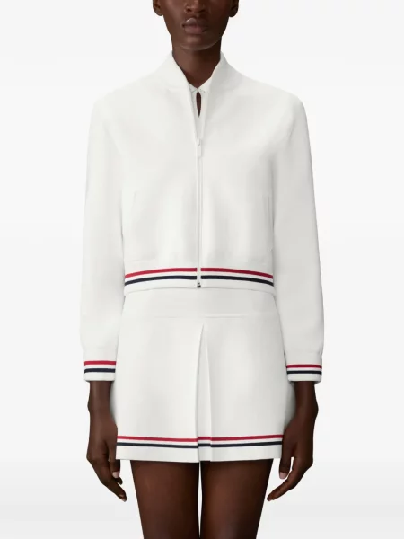 Geacă bomber Thom Browne cu dungi alb