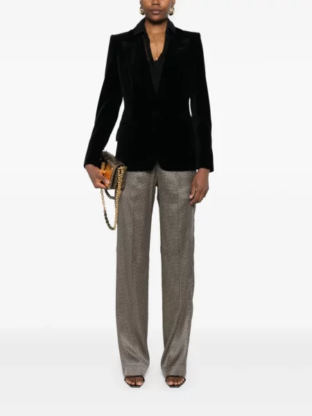 Pantaloni Tom Ford cu buline cu imagine negru