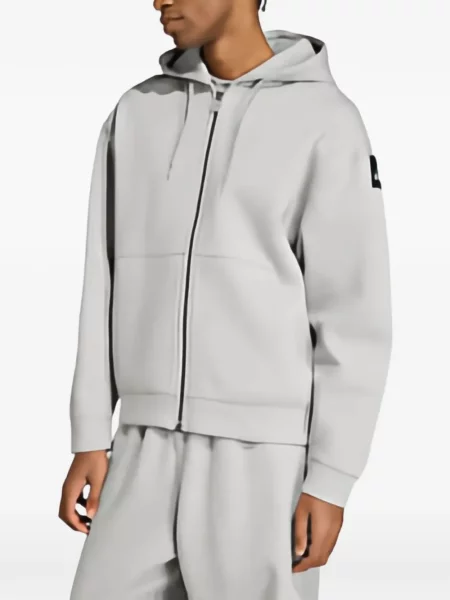 Hanorac cu glugă Adidas gri