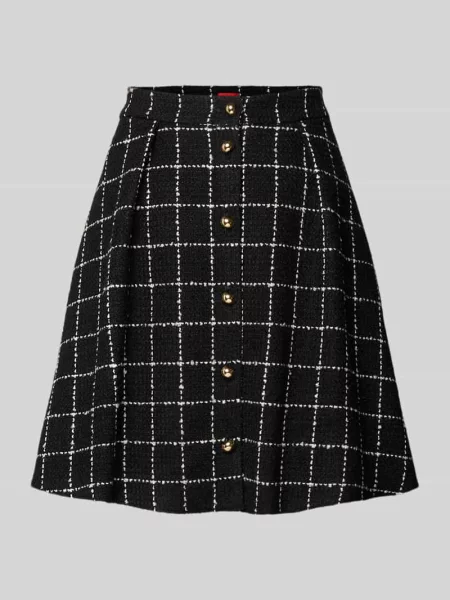 Spódnica mini rozkloszowana z dodatkiem model Hugo czarna