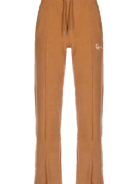 Karl Kani Pantaloni maro coniac alb