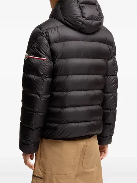 Geacă Moncler cu glugă negru