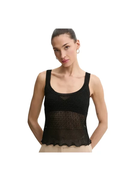Dzianinowy top Pinko czarny