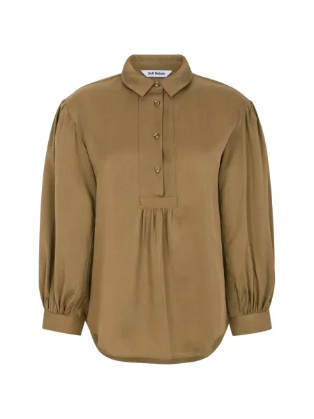 Soft Rebels Bluză Stormy pin verde