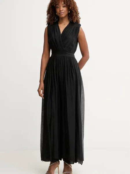 Haveone kombinezon z jedwabiem czarny