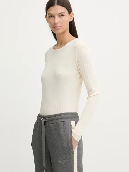 Majica z dolgimi rokavi Marc O'Polo bež