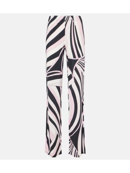 Pantaloni Pucci din satin