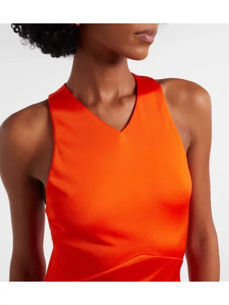 Rochie maxi Proenza Schouler din jerseu portocaliu