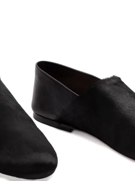 Chiloți Alberta Ferretti din piele slip-on negru