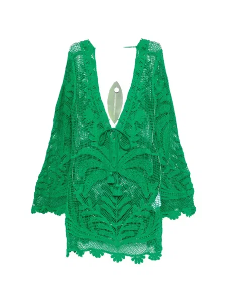 Rochie mini Farm Rio tricotate verde