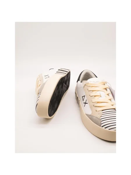 Pantofi Sun68 alb