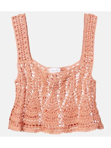 Top Anna Kosturova ošišan ružičasta