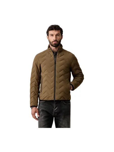 Emporio Armani kurtka puchowa brązowa